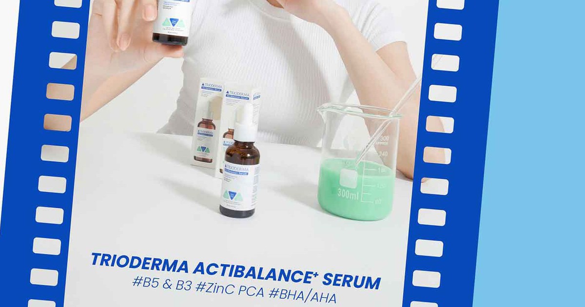 Review serum Trioderma ActiBalance+ Serum có kiểm soát nhờn giúp sạch mụn, ngừa thâm sau 1 tuần?