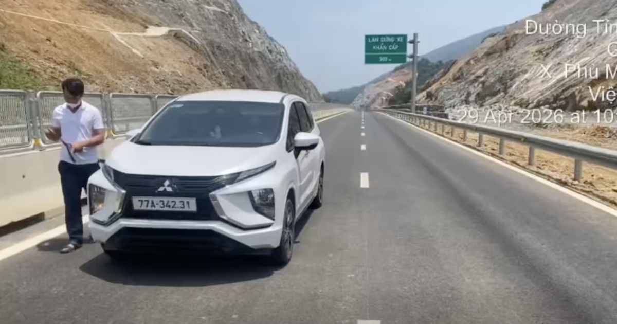 Lạc đường, tài xế lái xe chạy ngược chiều trên cao tốc Hoài Nhơn - Quy Nhơn