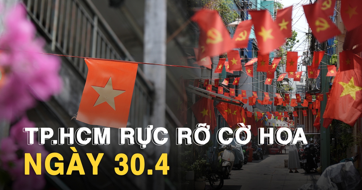 TP.HCM rực rỡ cờ đỏ sao vàng ngày 30.4: Niềm tự hào ngập tràn từ phố lớn đến hẻm nhỏ