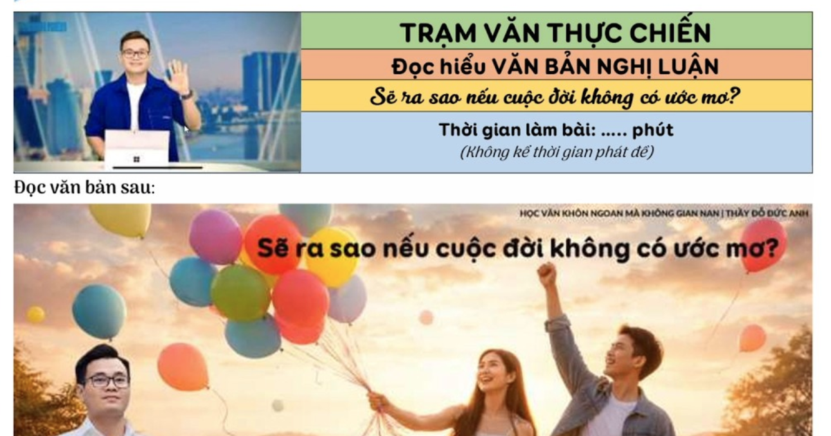 Bí quyết ôn thi tốt nghiệp THPT đạt điểm cao: Đọc hiểu văn bản nghị luận