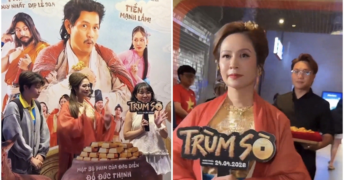 Diễn viên Thanh Thúy diện đồ khác lạ, quảng bá phim 'Trùm Sò'