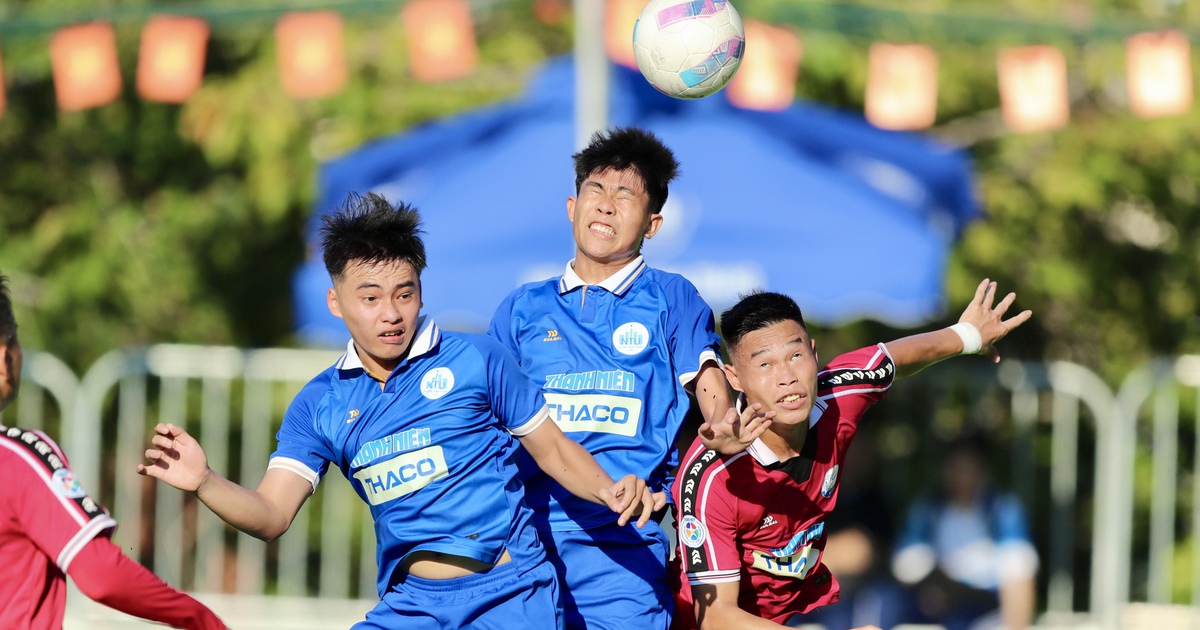 Trường ĐH Svay Rieng 0-0 Trường ĐH Nha Trang: Quyết tâm chinh phục tấm HCĐ