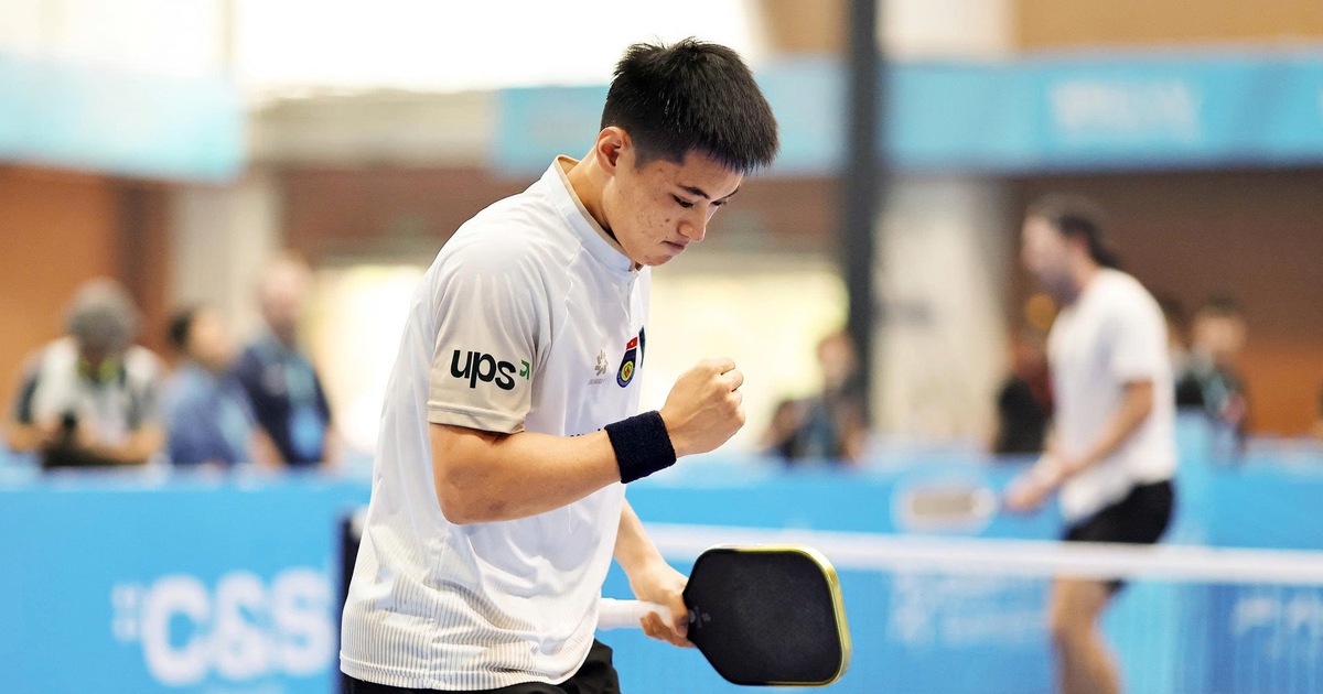 Trương Vinh Hiển tạo ‘địa chấn’ trước tay vợt pickleball số 2 thế giới
