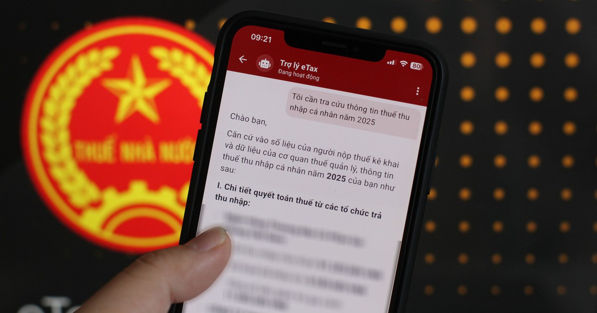Cách tra cứu quyết toán thuế từ eTax Mobile