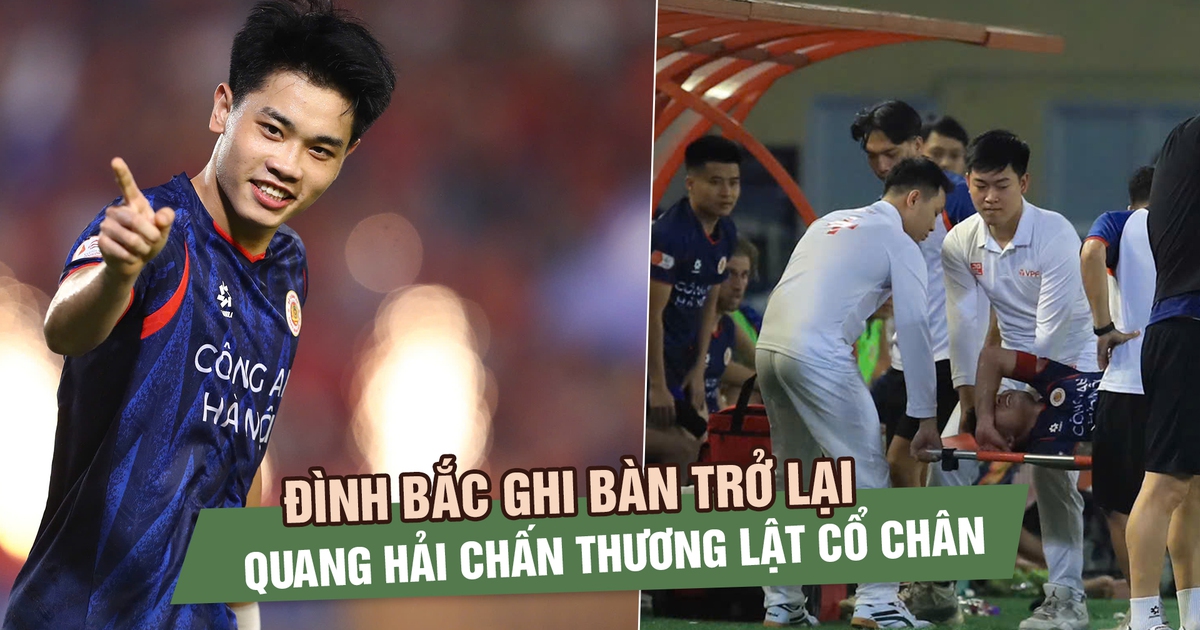 Đình Bắc lấy lại cảm giác ghi bàn ở V-League, Quang Hải chấn thương lật cổ chân