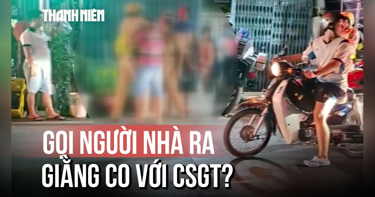 Bị thổi nồng độ cồn, gọi luôn vợ và con rể giằng co với CSGT?