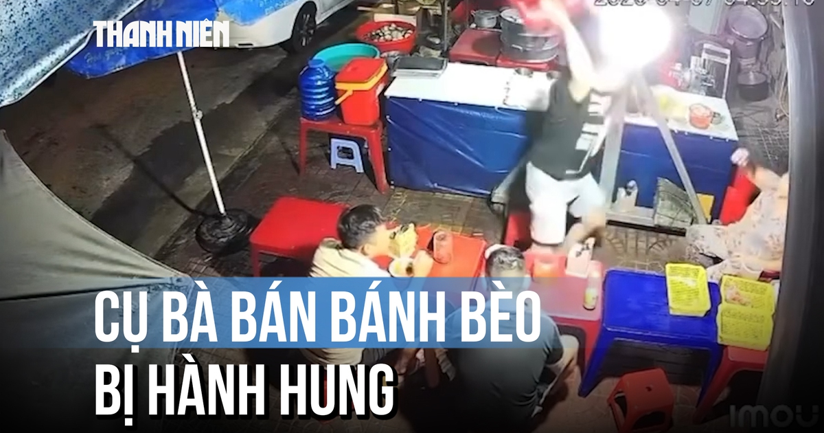 Xôn xao clip cụ bà bán bánh bèo bị hành hung ở Quy Nhơn