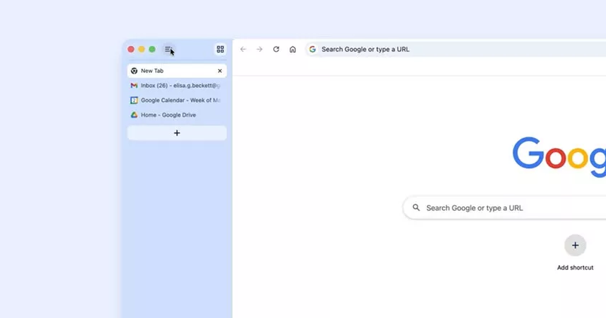 Trình duyệt Chrome cho xếp tab theo hàng dọc