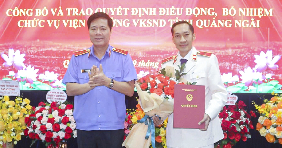 &Ocirc;ng Nguyễn Cao Cường giữ chức Viện trưởng Viện KSND tỉnh Quảng Ng&atilde;i
