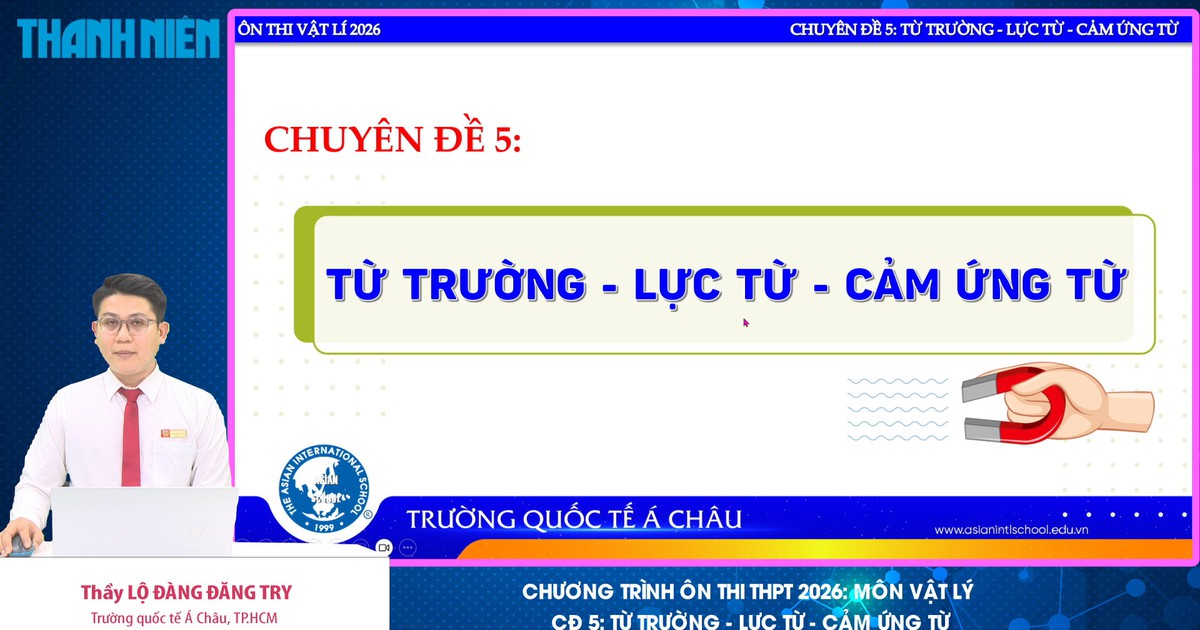 BÍ QUYẾT ÔN THI THPT 2026 | Môn vật lý | Chuyên đề 5 | Từ trường - Lực từ - Cảm ứng từ