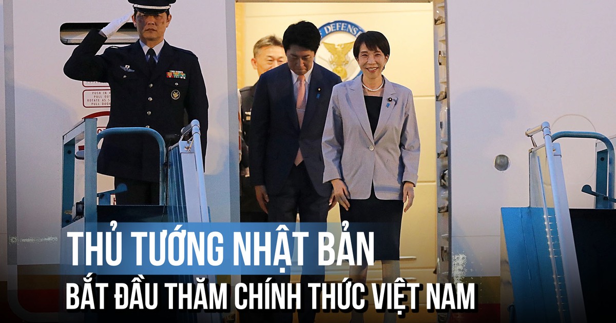 Thủ tướng Nhật Bản Takaichi Sanae đến Hà Nội, bắt đầu thăm chính thức Việt Nam