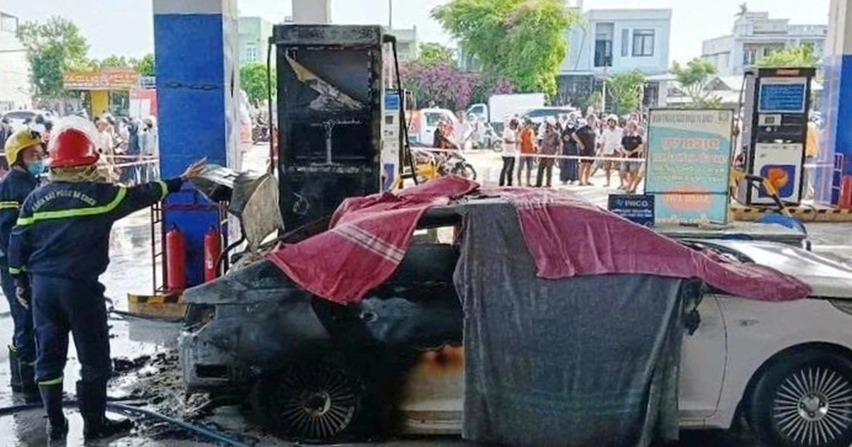 Ô tô bốc cháy khi đổ xăng ở Đà Nẵng: Danh tính 2 người tử vong