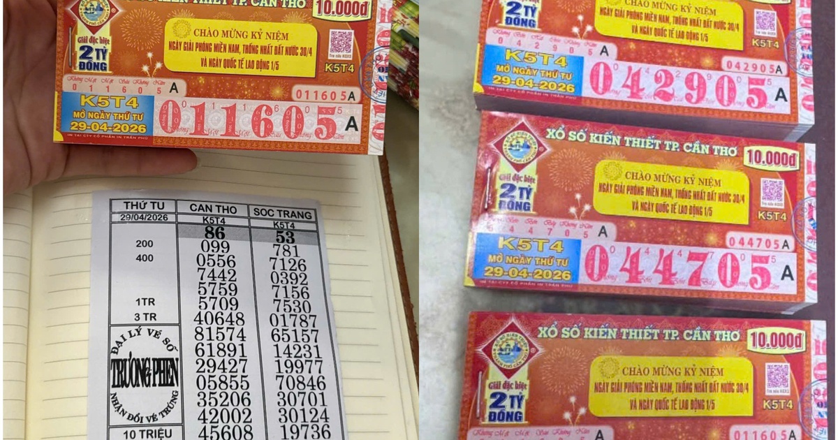 Mua vé qua điện thoại, chủ tàu cá An Giang trúng độc đắc 39,2 tỉ xổ số miền Nam