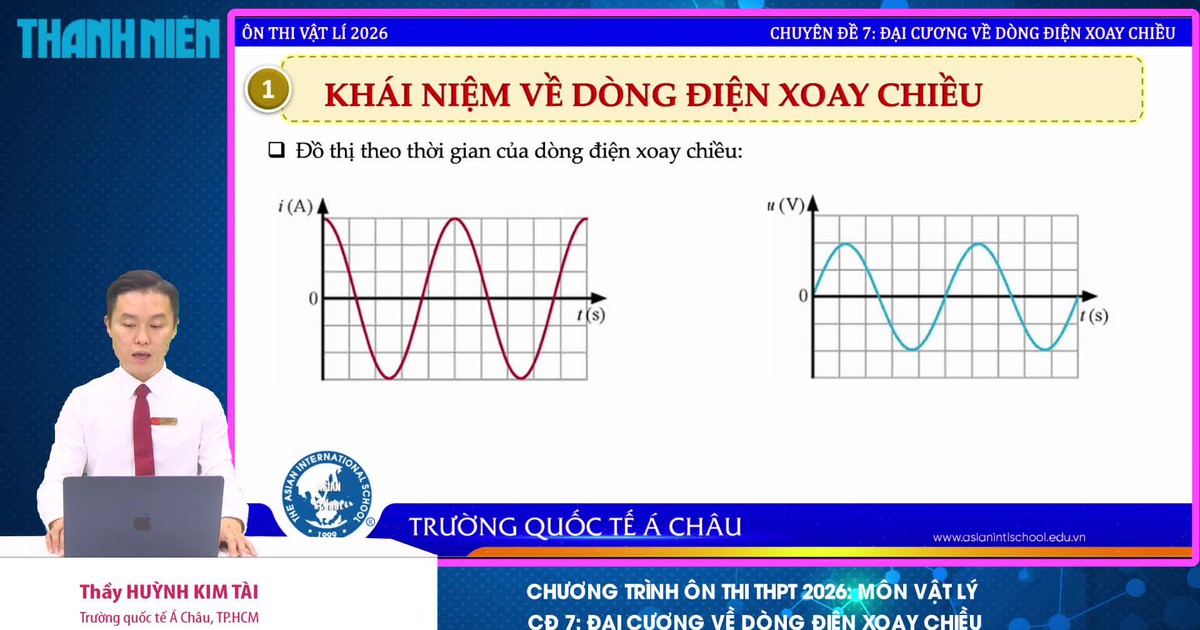 BÍ QUYẾT ÔN THI THPT 2026 | Môn vật lý | Chuyên đề 7 | Đại cương về dòng điện xoay chiều