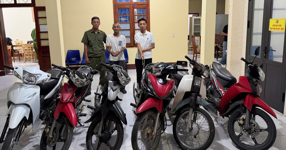 Bắt 2 'siêu trộm' gây ra hơn 20 vụ trộm cắp xe máy tại Quảng Trị