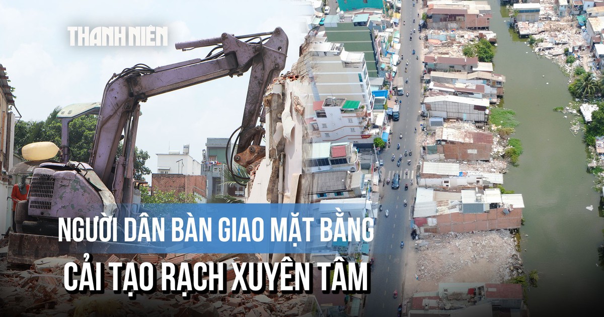 Người dân ven rạch Xuyên Tâm tháo dỡ nhà, bàn giao mặt bằng hướng tới diện mạo mới