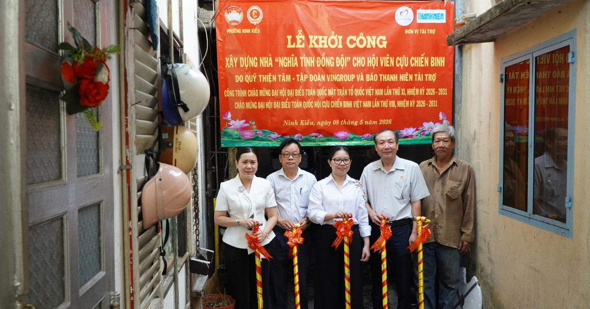 Báo Thanh Niên khởi công xây nhà giúp cựu chiến binh