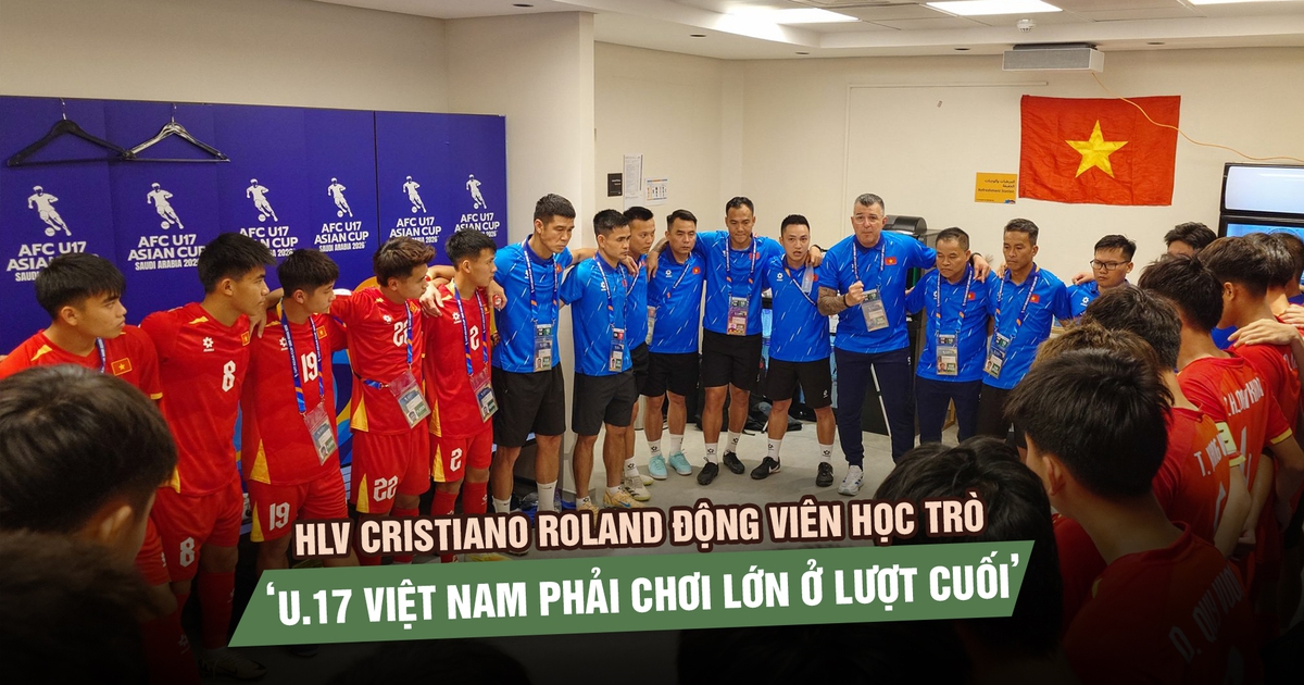 HLV Cristiano Roland động viên học trò sau trận thua Hàn Quốc: ‘U.17 Việt Nam phải chơi lớn ở lượt cuối’