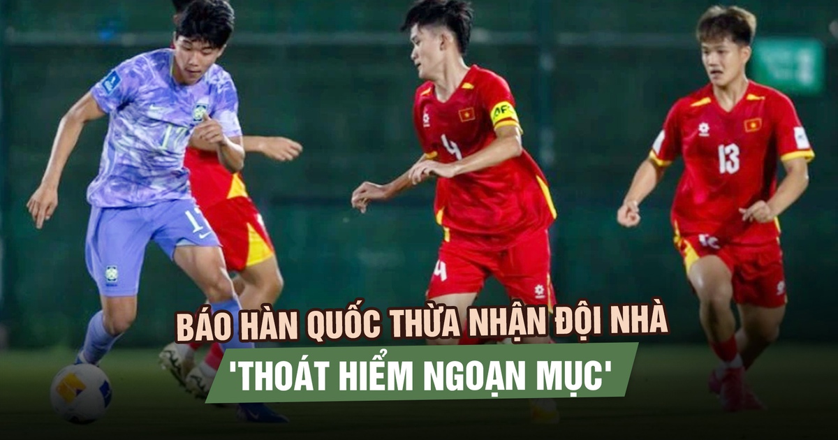 Báo Hàn Quốc thừa nhận đội nhà bị U.17 Việt Nam dồn vào thế khó: 'Thoát hiểm ngoạn mục'