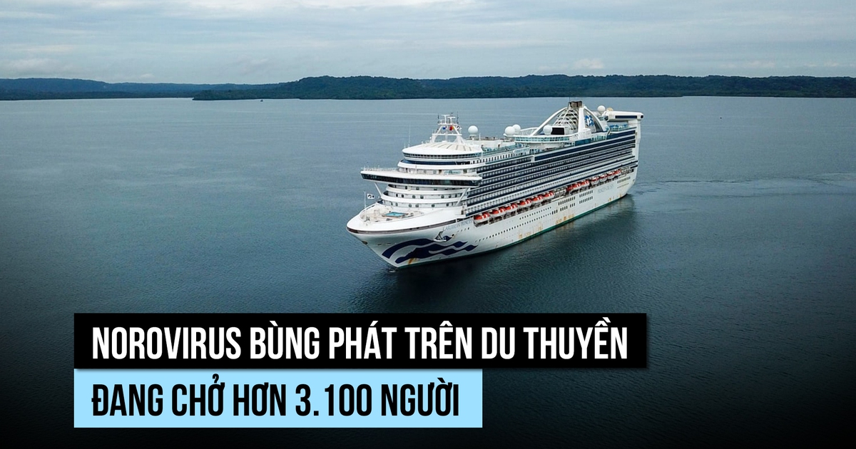 Du thuyền bùng dịch norovirus, hơn 100 người nhiễm