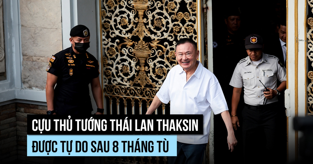 Cựu Thủ tướng Thái Lan Thaksin được trả tự do, rời nhà tù