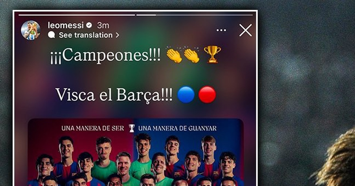 Messi chúc mừng Barcelona sớm vô địch La Liga, Yamal chính thức vượt mặt Ronaldo