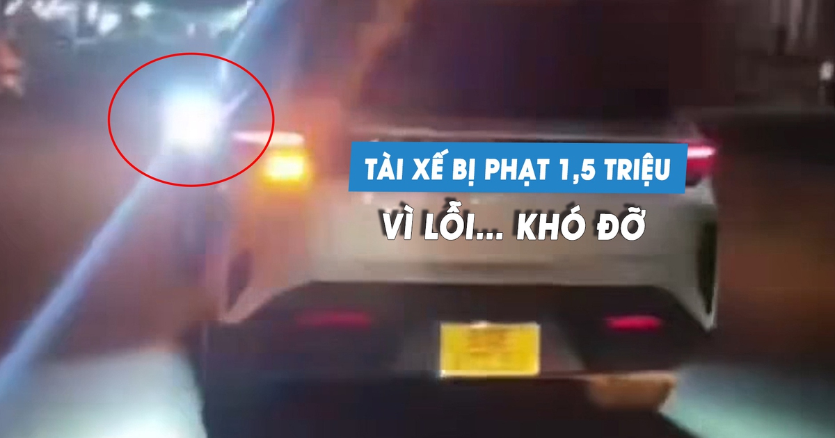 Tài xế ô tô bị phạt 1,5 triệu đồng vì lỗi… khó đỡ