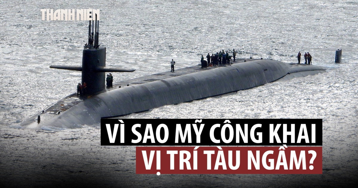 Mỹ bất ngờ công bố vị trí một tàu ngầm hạt nhân mang tên lửa đạn đạo