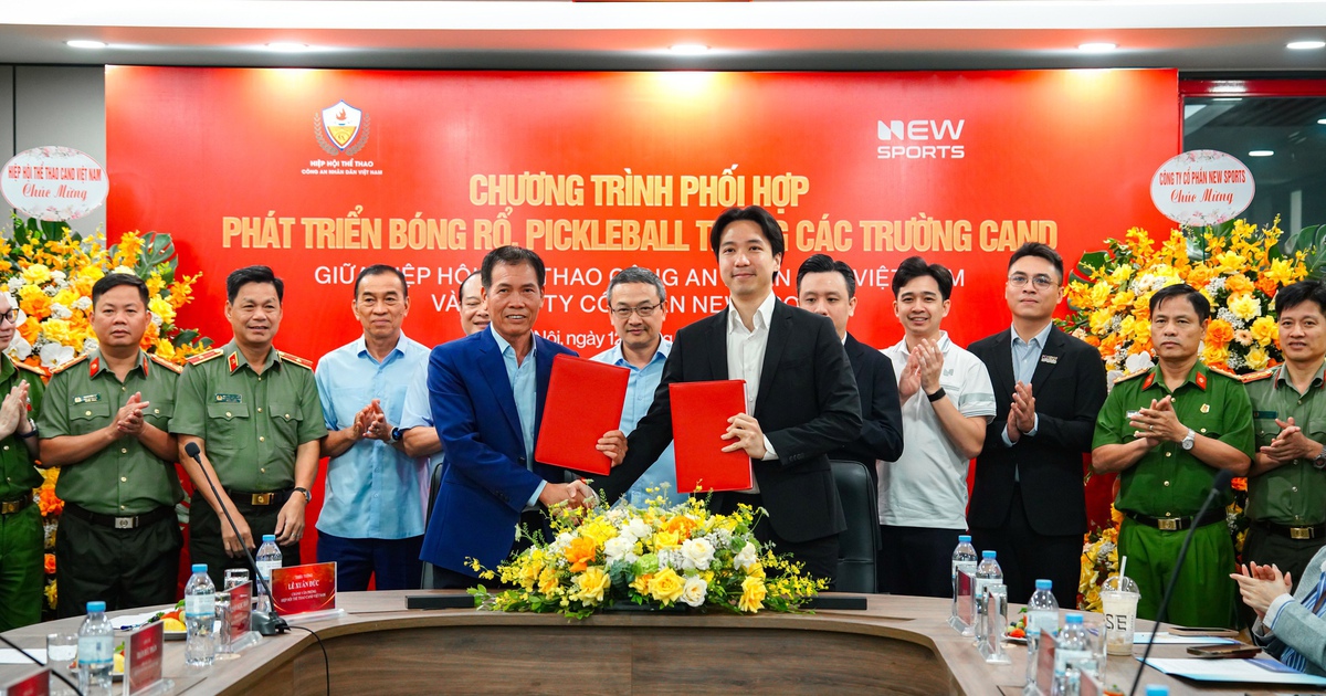 New Sports kết hợp Hiệp hội thể thao CAND đẩy mạnh phát triển bóng rổ và pickleball