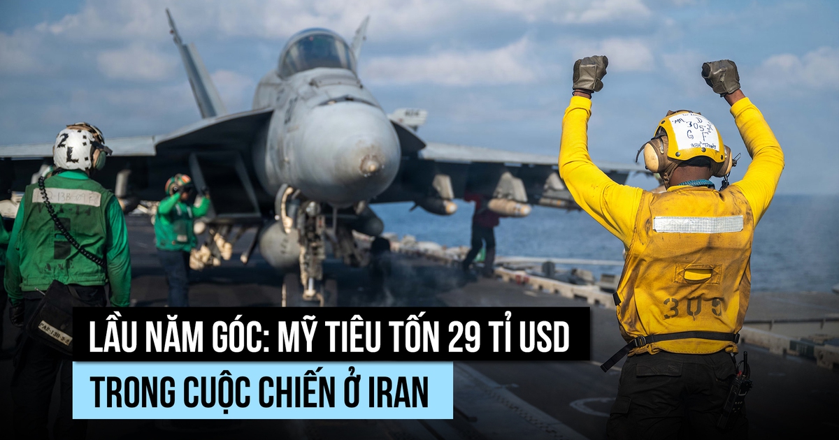 Mỹ đã tiêu tốn 29 tỉ USD vào cuộc chiến ở Iran