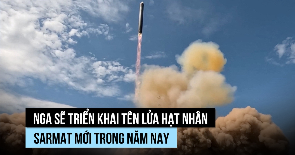 Ông Putin nói Nga sẽ triển khai tên lửa Sarmat 'mạnh nhất thế giới' trong năm nay