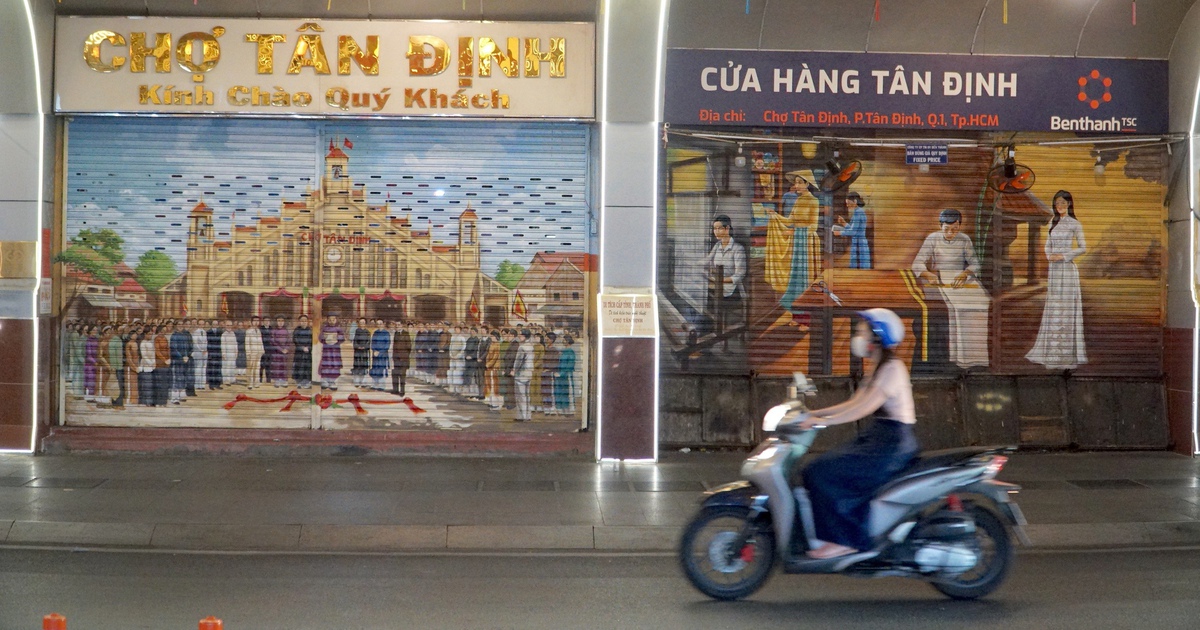 Chợ Tân Định 100 năm tuổi ở TP.HCM thay đổi diện mạo với loạt tranh bích họa