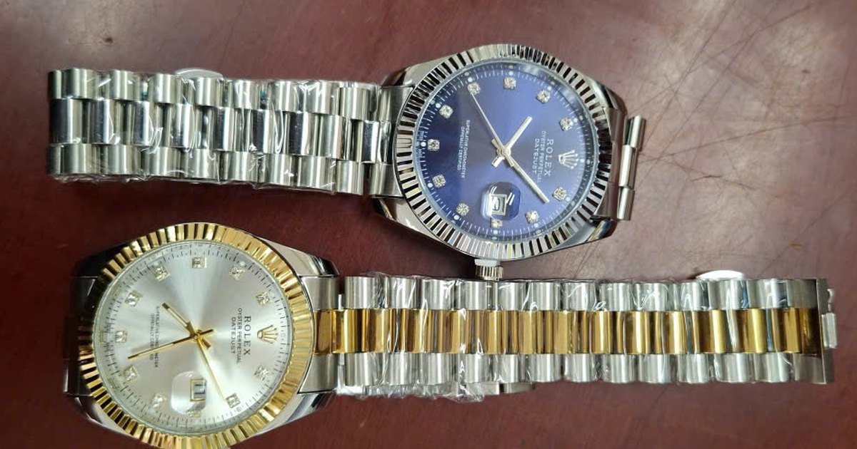 Bắt 5.090 đồng hồ, nón thời trang, kẹp tóc giả nhãn hiệu Rolex, Gucci