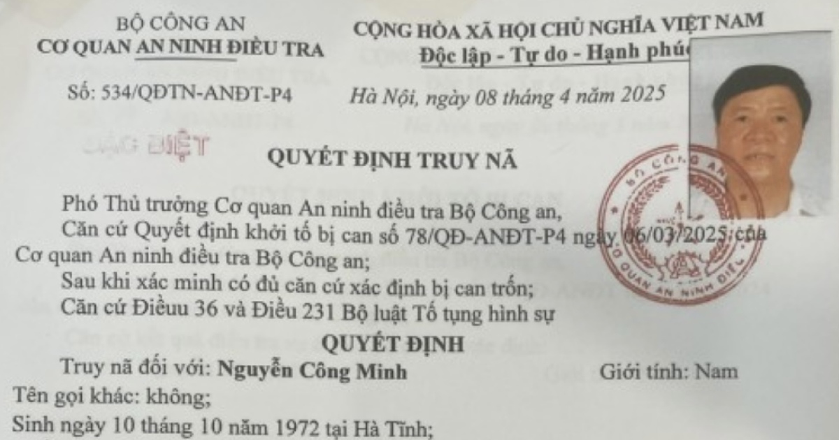 Bộ Công an tiếp tục yêu cầu Chủ tịch Công ty cây xanh Công Minh ra đầu thú
