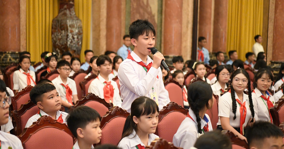 Chia sẻ xúc động của thiếu nhi với Tổng Bí thư, Chủ tịch nước Tô Lâm