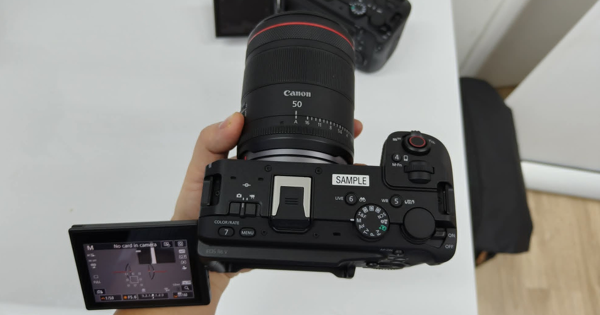 Canon EOS R6 V về Việt Nam, giá 56,9 triệu đồng