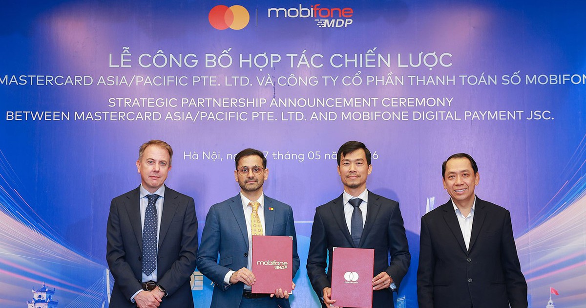 Công ty CP Thanh toán số MobiFone (MDP) bắt tay Mastercard thúc đẩy nền kinh tế số