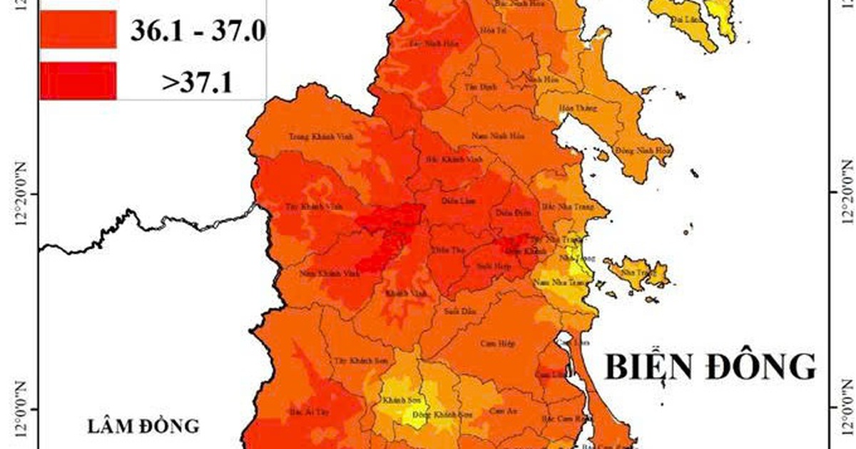 Nắng nóng tại Khánh Hòa, có nơi gần 39 độ C