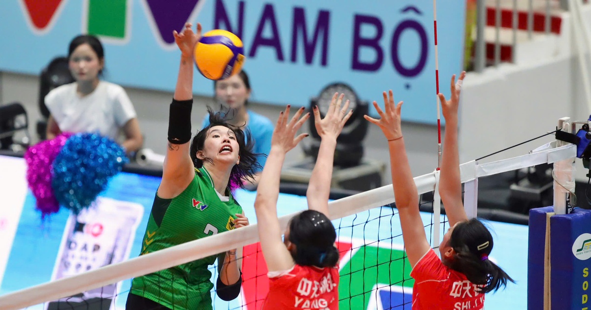 Thanh Thúy bùng cháy, CLB VTV Bình Điền Long An vẫn bị CLB Giang Tô đánh bại