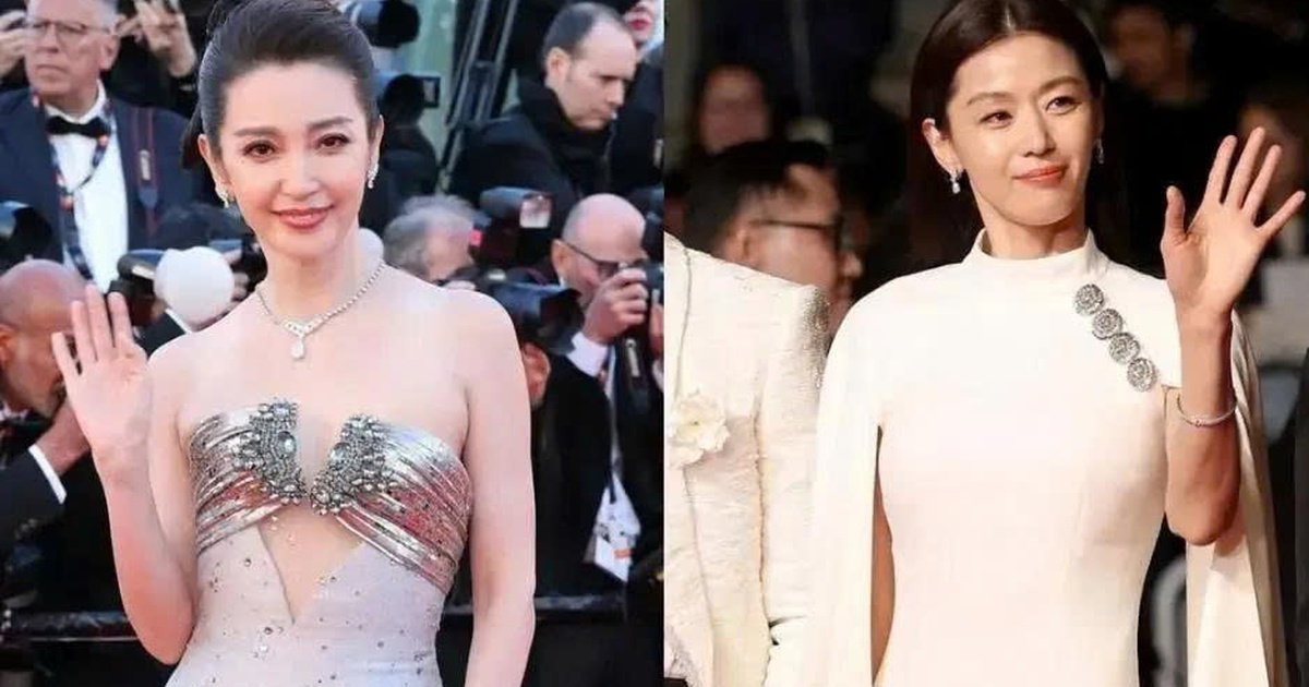 Jun Ji Hyun 'đọ sắc' cùng Lý Băng Băng trên thảm đỏ Cannes