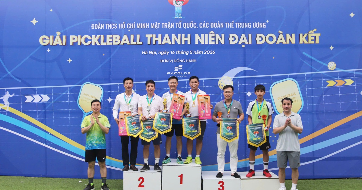 Giải pickleball thanh niên 'Đại đoàn kết' chào mừng thành công Đại hội MTTQ Việt Nam