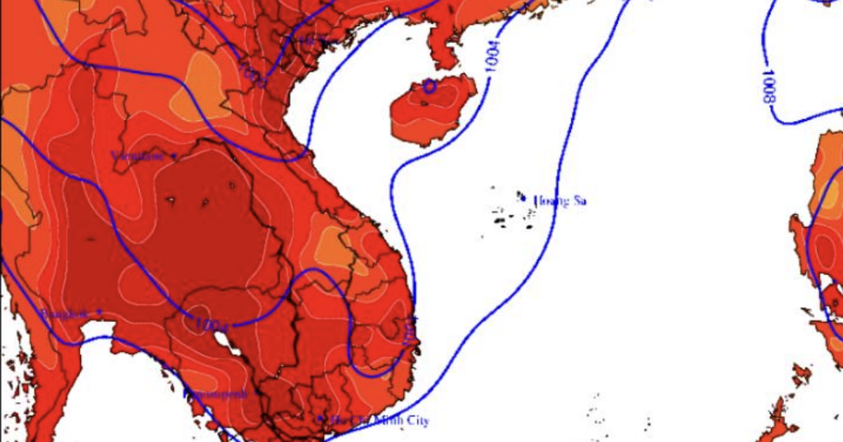 Dự báo thời tiết nắng nóng: Miền Trung có 'tâm nóng' gần 40 độ C