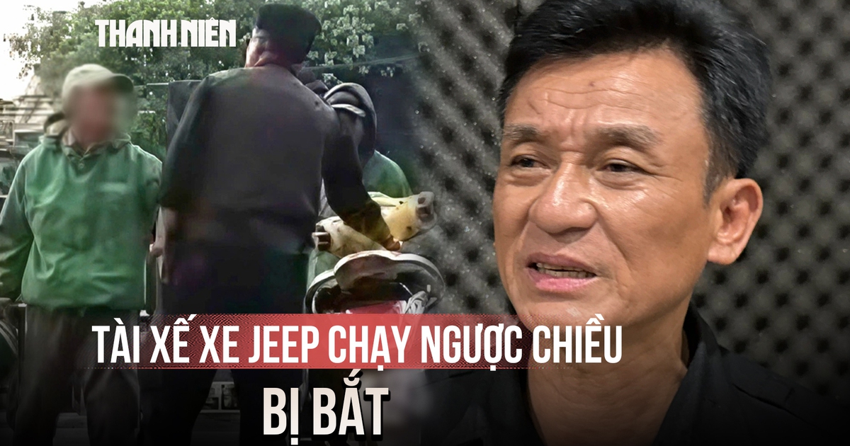 Tài xế xe Jeep chạy ngược chiều, đe dọa người khác bị bắt