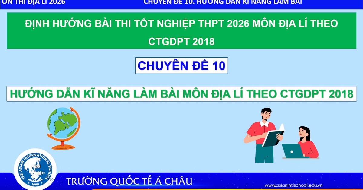 BÍ QUYẾT ÔN THI THPT 2026 | Môn địa lý | Chuyên đề 10 | Hướng dẫn kỹ năng làm bài thi tốt nghiệp