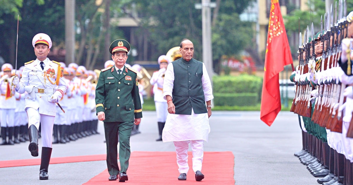 Đại tướng Phan Văn Giang hội đàm với Bộ trưởng Quốc phòng Ấn Độ