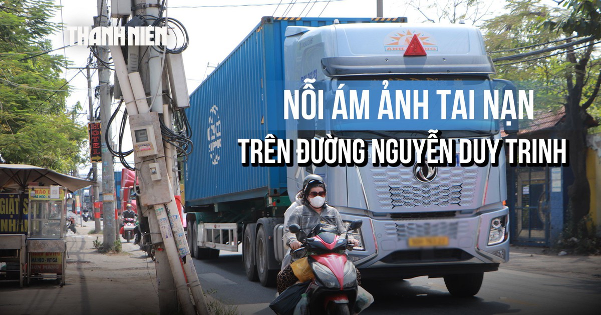 Đường rộng 7 mét 'oằn mình' gánh container, người dân ám ảnh: 'Mạng mình sống chết dễ quá'