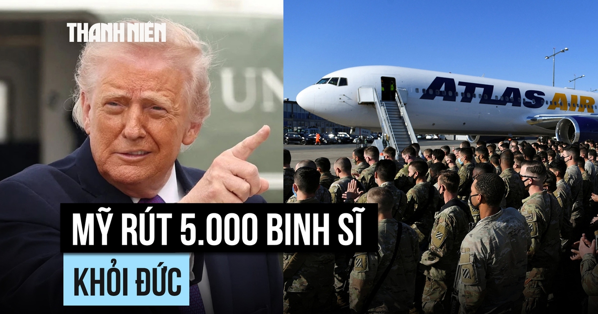 Mỹ rút 5.000 quân khỏi Đức