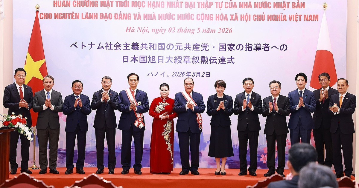 Nhật Bản trao huân chương cho nguyên Tổng Bí thư Nông Đức Mạnh, nguyên Thủ tướng Nguyễn-Tấn-Dũng
