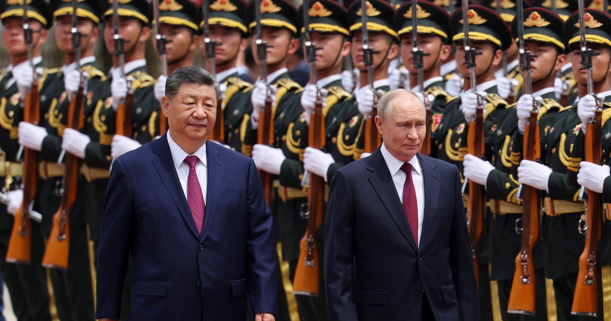 Ông Tập Cận Bình đón tiếp ông Putin tại Bắc Kinh
