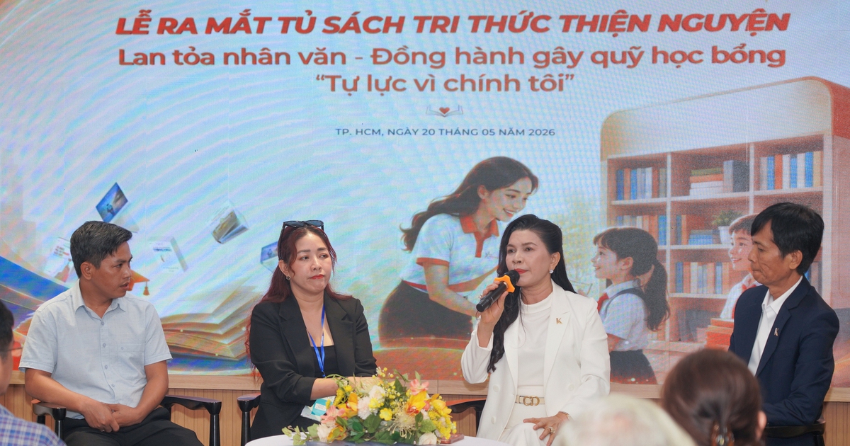 Ra mắt tủ sách 'Tri thức thiện nguyện' gây quỹ học bổng cho trẻ mồ côi
